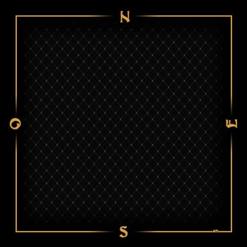 MTJ® Tapis de Bridge Prestige (Tramé Noir et Or) 78x 78 cm - Jersey Néoprène - Fabriqué en France