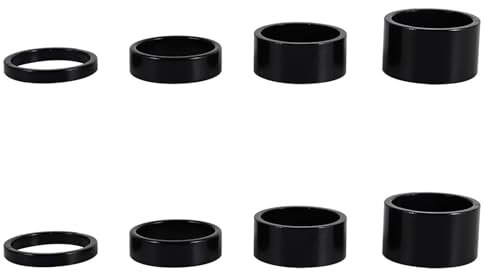 SinChic Fahrrad Vorbau Spacer Set,8 PCS Fahrrad Headset Spacer Abstandshalter Vorbau Distanzringe Aluminium Fahrrad Lenker Space für BMX MTB Mountain Road Bikes Radfahren 2mm 3mm 5mm 10mm