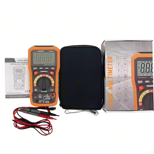 PEAKMETER Handheld photovoltaic multimeter PM8250 1700V DC Voltage Auto and Manual Range Digital Multimeter photovoltaic digital multimeter with Relative LPF measurement MAX/MIN/PEAK
