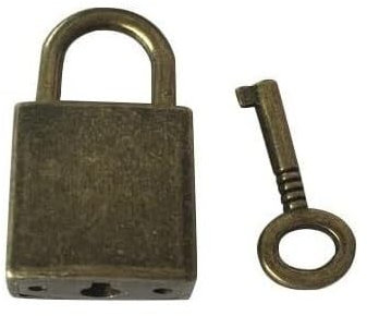 Cadenas, cadenas à clé, cadenas for petit sac, cadenas de forme rectangulaire, cadenas for sac à main avec serrure à clé for accessoires de sac de valise