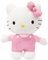 Hello Kitty Peluche 30 cm con Outfit alla Moda, Vestitino e Fiocco in Raso Rosa, per Bambini dai 3 Anni - Giochi Preziosi