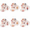 Xmas Rhapsody - Vajilla de 18 piezas, de porcelana new bone china, 6 plazas en 3 diseños diferentes