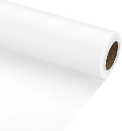 PATIKIL Geschenkpapier, 29.6cm x 7.6m 70 GSM Geschenkpapier Rolle Geschenkpapier Einfarbig Packpapier Wrapping Paper für Poster Pinnwand Geschenkverpackung, Weiß