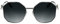 KARL LAGERFELD Women's Sunglasses KL358S - Silver Shiny with Gradient Grey Lens