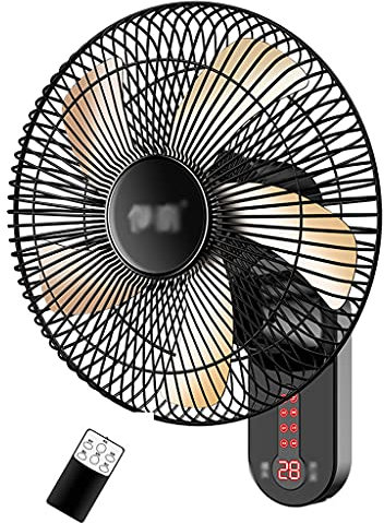 OLSKFUH Ventilador De Pared Grande De 16 Pulgadas, 3 Archivos, Ventilador Eléctrico De Pared, Ventilador De Pared Silencioso para Uso Comercial E Industrial, con Control Re,Black-Style 2