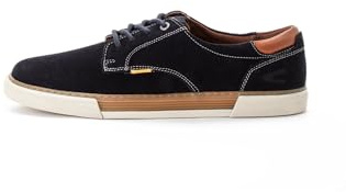 camel active Herren Mokassins, Männer Schnürschuhe,Wechselfußbett,Freizeitschuhe,sportlich,leicht,flexibel,modisch,Low-tie,Navy,43 EU