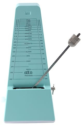 Qusedwey SOLO S-320 Mechanisches Metronom, Universell für Gitarre, Violine, Klavier, Musikinstrument, Übungswerkzeug für Anfänger, Allgemeine Teile für Musikinstrumente, Grün
