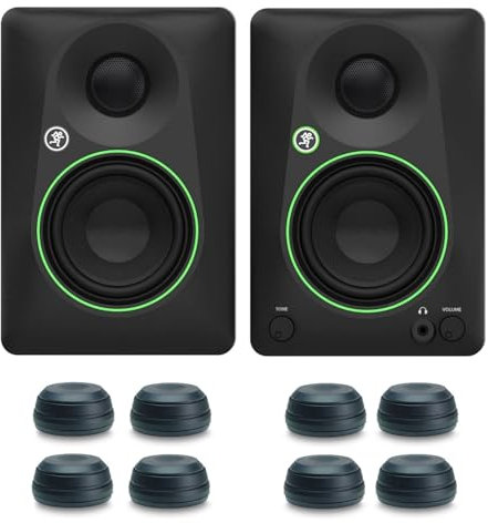 Mackie CR3.5BT Aktive 2-Wege Studio-Monitore Bluetooth Lautsprecher mit keepdrum Boxenfüße