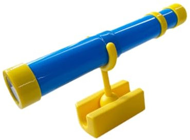 MotiveTech Playhouse Telescope Equipment for Backyard Jungle Gym Playset Ages 3+, Blue