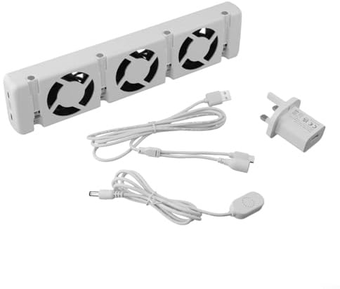 Smart Radiator Fan, MXRV-S01 3-Fan Household Radiator Magnetic Cooling Fireplace Fan Booster Extension Set for Heat Management and Reduced Gas Costs