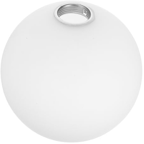 Abat-jour Globe en Verre Blanc Givré, Fitter E27 1,57 Pouces | Remplacement D'abat-jour Globe Givré, Globe de Remplacement pour Lampe Suspendue, Abat Jour Boule Verre