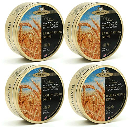 Simpkins Barley Sugar Travel Sweets 200g (4 Pack)