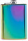 Premier Housewares Hip Flask, Rainbow, 8oz, Stainless-Steel, Multi/Coloured, 2 x 9 x 14 cm