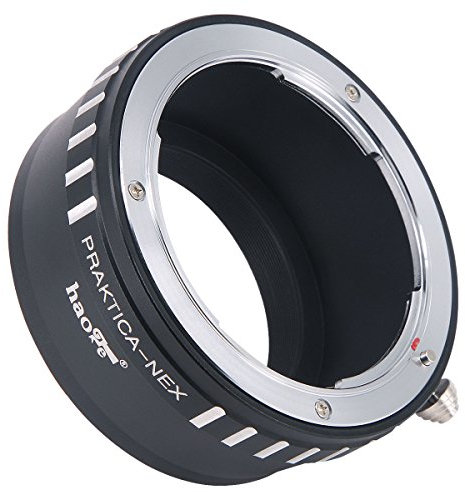 Haoge Manual Lens Mount Adapter for Praktica B PB mount Lens to Sony E mount NEX Camera as NEX-5, NEX-5N, NEX-7, NEX-7N, a6500, a6300, a6000, a5000, a3500, a3000, NEX-VG10, VG20