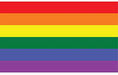 TrendClub100® Fahne Flagge „Regenbogen Rainbow LGBT Gay“ - 150x90 cm / 90x150cm