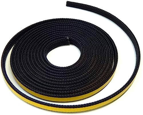 Kamindichtung 3m, ø 8x2mm Flach-Kordel Dichtband selbstklebend. Passend für verschiedene Oranier Kamin Modelle