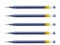 Pilot Gelschreiber G2 07 Mine 5er Set blau