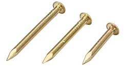Pure Copper Nails - Clavos de latón (2,8 x 20 cm, medio gato)