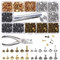 McNory Rivetto in Pelle 480 Set Doppio Testa Borchie Metalliche Tubolari Rivettate 3 Formati con Punch Pinze e 3 Pezzi Kit di Strumenti per Riparazioni Artigianali in Pelle 4 Colori