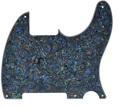 Dopro Pickguard für Fender Telecaster Esquire Abalone Pearl (5 Löcher)