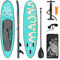 ECD Germany Aufblasbares Stand Up Paddle Board Maona | 308 x 78 x 10 cm | Türkis | PVC | bis 120kg | Pumpe Tragetasche Zubehör | SUP Board Paddling Board Paddelboard Surfboard | Verschiedene Modelle