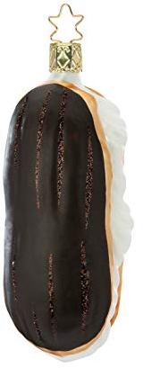 Inge-glas - Kuchen - Eclair - Christbaumschmuck, Baumschmuck - Glas - 11 cm - 1 Stück