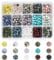 nbeads Über 750 Stück 6mm Natürliche Edelsteinperlen, 15 Stile Natürliche Runde Lose Perlen Stein Spacer perlen Für DIY Schmuckherstellung