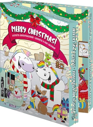 Pummel & Friends - Adventskalender für Kinder, mit Beauty-Überraschungen, Haar-Accessoires und Zubehör, Deko-Box zum Aufstellen, besondere Geschenk-Idee für Mädchen und Einhorn-Fans