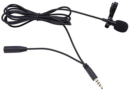 Micro-casque filaire, mini-jack 3,5 mm filaire à clipser micro-casque mains libres micro-casque