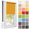 Estika Rollo für Fenster ohne Bohren - 35cm x 150cm - Gold - 25 Stofffarben, Klemmfix Montage, Fensterrollos für innen, Sichtschutz für Fenster und Balkontür (35 cm Stoffbreite)