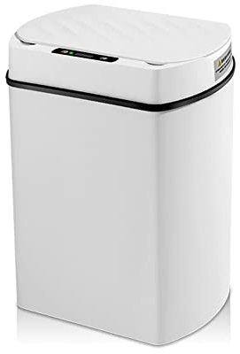 Plumflex Poubelle Intelligente pour Cuisine Intelligente Poubelle Corbeille Salle de Capteur Automatique Poubelle Poubelle Blanc 15L