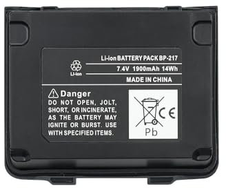 7.4V 1900mAh BP-217 BP-217Li Replacement Battery for Icom IC-80AD IC-91A IC-91AD IC-E80D IC-E90 IC-E91 IC-T90 IC-T90A IC-T90E IC-T91 ID-91 Radio Li-ion Battery