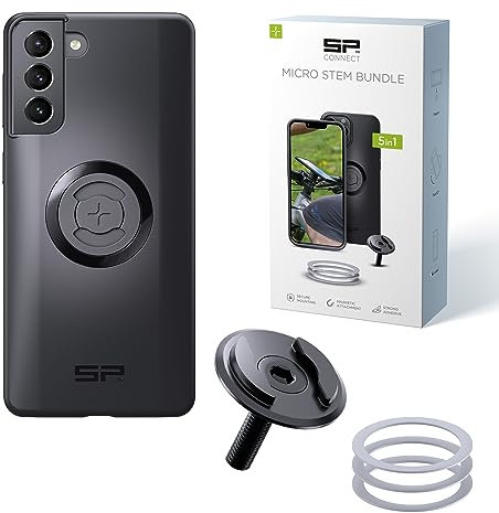 SP CONNECT Micro Stem Bundle | SPC+ | für Samsung S21+ Handy Halterung für den fahrradlenker | Smartphone Halterung Fahrrad | handyhalter