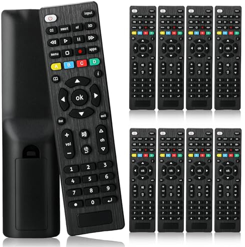 Saysurey 10 Pack TV Remote Universal Replacement Compatible with All Smart TV LED LCD HDTV 3D Series for Motel Hotel Nursing Home (Regular)