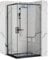 Rea PUNTO SCHWARZ Duschkabine 80X100x190 cm Transparentes gehärtetes Sicherheitsglas 4 mm (Schwarz) Ohne Duschwanne