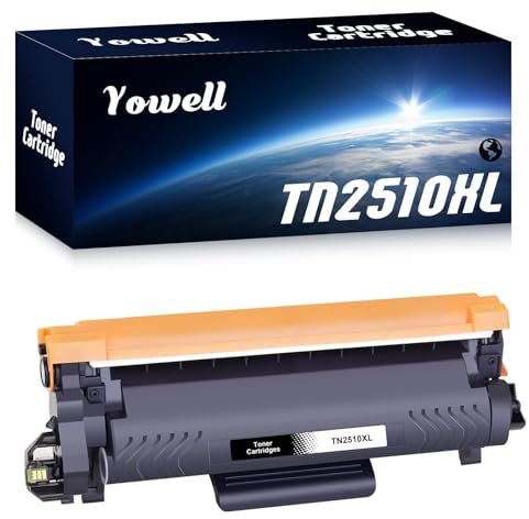 Yowell TN2510XL Toner Kompatibel für Brother TN2510XL TN-2510 Toner für Brother HL-L2400DW HL-L2445DW DCP-L2660DW DCP-2620DW MFC-L2800DW MFC-2835DW MFC-L2860DW