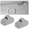 Adunsiaoto 2 Pezzi Clip per Visiera Auto, Clip Del Gancio Del Parasole, Gancio Parasole Staffa Sostituzione, Staffa Interna Ganci Della Visiera Sole Della Maggior Parte Delle Automobili(Grigio)