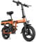 ENGWE T14 Folding Electric Bike 14'' Tires Portable E-bike, 48V 10Ah Removable Battery, 25 km/h Speed for Range of 30-70 km, City EBike for Adults Teens (Orange1)