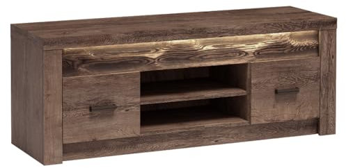 Lomadox Lowboard TV Unterschrank Wohnzimmer Schrank Fernsehschrank TV Board modern in braun
