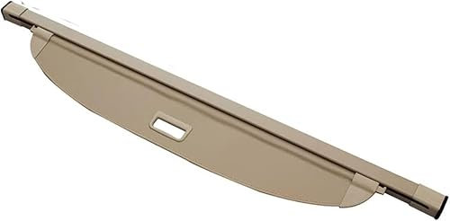 IXEUYN Auto Einziehbarer Laderaumabdeckung Kofferraum für Au-di Q7 2017 2018, Hinterer Kofferraum Aufbewahrung Paketregal Privatsphäre GepäCkraumabdeckung,beige