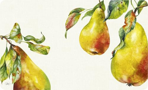 IHR - MCB 1052560 - Frühstücksbrettchen, Home Grown Pears, Birnen, Melamin, 23,5cm x 14,5cm, mehrfarbig, spülmaschinengeeignet