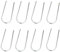 Trampoline Anchor Kit, Football Goal Net Pegs, Metal Heavy Duty U-Shaped Pegs, Ideal As Tent Pegs & Ground Anchors For Trampolines & Goal Posts 8 Pack Loopunk