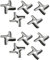 FHAJKTJB 10X， Compatible For Moulinex ，Compatible For Bosch, Compatible For Philip, Meat Grinder Knife Mincer Blade Kitchen Appliance Parts For HV2 HV3 HV4 HV6 HV8 ME406 ME420 ME605 ME650
