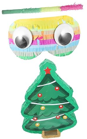 TOYANDONA 1 Satz Stereo-Piñata weihnachtsdeko spaß Weihnachtsfeier Pinata weihnachtssdeko dekoringe toy hängendes Weihnachtsbaum-Design-Pinata Weihnachts-Piñata Piñata schmücken Papier
