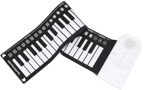 BESTonZON Faltbares Rollpiano Aus Silikon Mit Keyboard Tragbares Elektronisches Rollpiano Faltbare Pianotastatur Für Anfänger Und Reisen