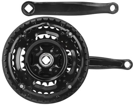 Kurbelgarnitur aus Kohlenstoffstahl, 24–34–42 Zähne, Kettenabdeckung, Variable Geschwindigkeit, Mountainbike, Rennrad