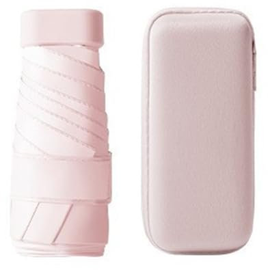 Yominerr Ombrellone Portatile Tascabile Ombrellone Capsula Ombrello Anti-Sole per Che per Sole Rosa