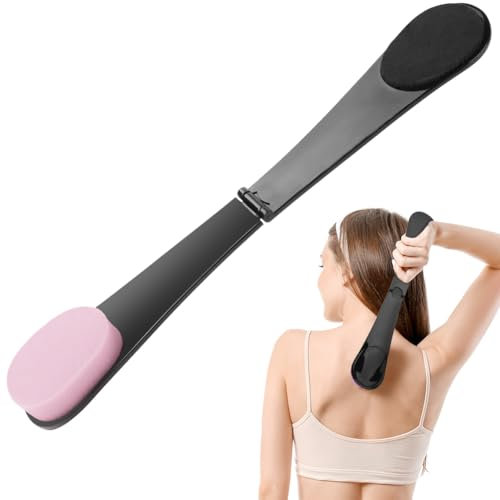 LOPHE Rücken-Applikator, Selbstbräuner Sunscreen Applicator, Rückenpflege Self Tanning, Bräunungs Self Tanner Brush für Zuhause, Rosa