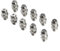 Hydraulische Armaturen aus Edelstahl, M6 x 1 mm, für einfache Schmierung von Geräten, 10 Stück