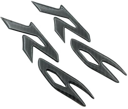 XNASU Personalisiert Für Yamaha YZF-R6 YZFR6 YZF600 3D Carbon Fiber Logo Aufkleber Abzeichen Emblem Racing Verkleidung Aufkleber(Carbon Fiber)